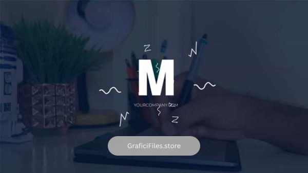 پروژه فاینال کات پرو نمایش لوگو Minimal Scribble Logo