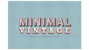 دانلود استایل آماده مینیمال با طرح قدیمی Minimal Vintage – Illustrator Styles