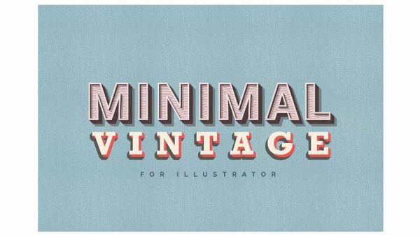 دانلود استایل آماده مینیمال با طرح قدیمی Minimal Vintage – Illustrator Styles