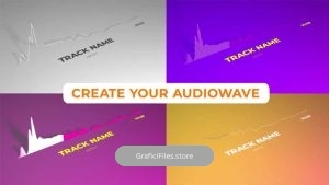 پروژه افترافکت ویژوالایزر موزیک مینیمال Minimalistic Clean Audio Visualizer