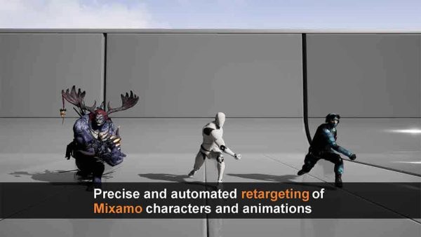 دانلود پروژه Mixamo Animation Retargeting برای آنریل انجین