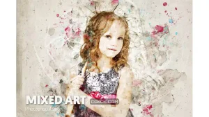 دانلود اکشن فتوشاپ هنری ترکیبی Mixed Art Photoshop Action
