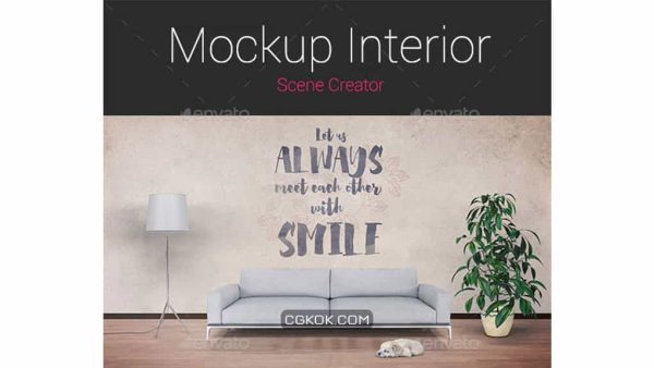 دانلود جعبه ابزار ساخت موکاپ صحنه داخلی Mockup Interior Scene Creator