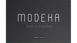 دانلود فونت انگلیسی Modeka – Modern Font