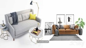 دانلود 66 مدل سه بعدی مبل مدرن از Pro 3DSky – مجموعه ششم