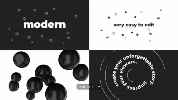 پروژه افترافکت افتتاحیه مدرن سریع Modern Stomp Opener