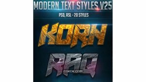 دانلود استایل متن مدرن Modern Text Styles V25