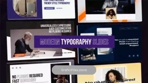 پروژه فاینال کات اسلایدشو تایپوگرافی مدرن Modern Typography Slides