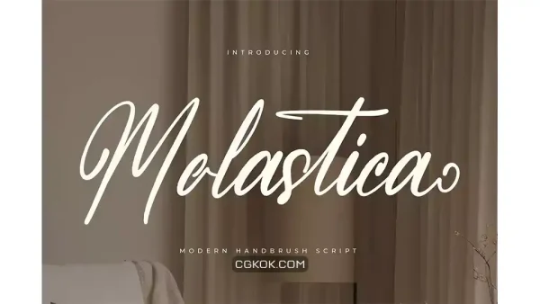 دانلود فونت انگلیسی دست نویس Molastica Modern Handbrush Script
