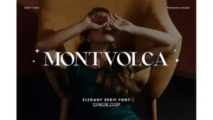 دانلود فونت انگلیسی Montvolca Elegant Serif Font