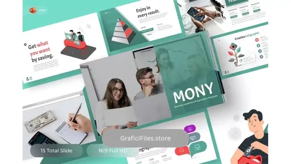 دانلود قالب پاورپوینت مالی Mony – Financial PowerPoint Template