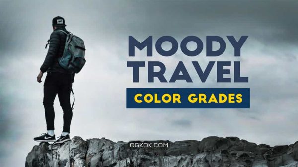 پریست اصلاح رنگ فیلم Moody Travel Color Grades