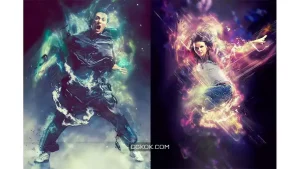 دانلود اکشن فتوشاپ افکت سنگ ماه Moonstone Photoshop Action