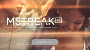 دانلود فوتیج افکت رشته نور Motion VFX mStreak
