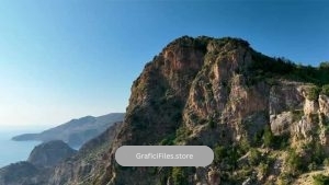 فوتیج نمای هوایی منظره کوهستانی Mountain Landscape Aerial View 4K Turkey Alanya
