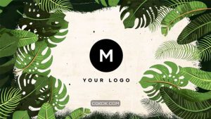 پروژه افترافکت نمایش لوگو Nature Tropical Logo Reveal