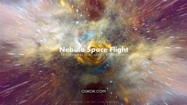 دانلود بک گراند موشن گرافیک کهکشان Nebula Space Flight 12