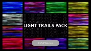 دانلود بک گراند موشن گرافیک مسیر سرعت نئونی Neon Speed Trails Pack