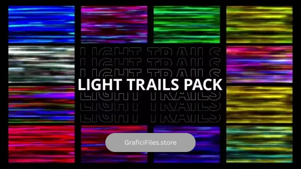 دانلود بک گراند موشن گرافیک مسیر سرعت نئونی Neon Speed Trails Pack
