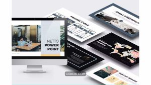 دانلود قالب پاورپوینت معماری و مشاور املاک Netto Architecture and Real Estate Powerpoint