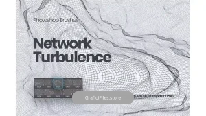 دانلود براش آشفتگی شبکه فتوشاپ Network Turbulence Photoshop Brushes