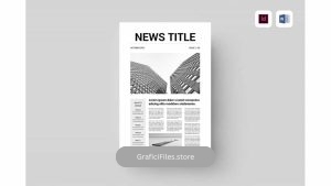 دانلود قالب آماده ورد روزنامه Newspaper | MS Word & Indesign