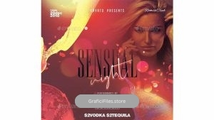 دانلود فایل لایه باز تراکت کلوپ شبانه Night Club Flyer Template