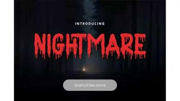 دانلود فونت انگلیسی ترسناک Nightmare