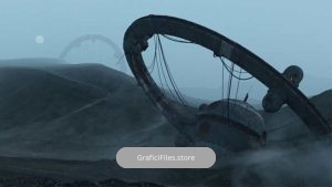 دانلود صحنه سه بعدی بیابانی No Signal Wasteland scene