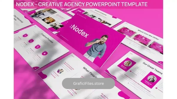 دانلود قالب پاورپوینت Nodex – Creative Agency Powerpoint Template