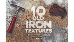 دانلود 10 تکسچر آهن زنگ زده Old Iron Textures x10 Vol 3