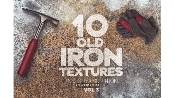 دانلود 10 تکسچر آهن زنگ زده Old Iron Textures x10 Vol 3