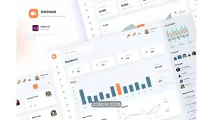 دانلود قالب داشبورد ادمین Ontrack – Clean Modern Admin Dashboard Template