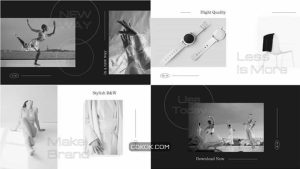 پروژه آماده فاینال کات پرو وله مینیمال Opener – Black & White Minimalistic // Final Cut Pro X