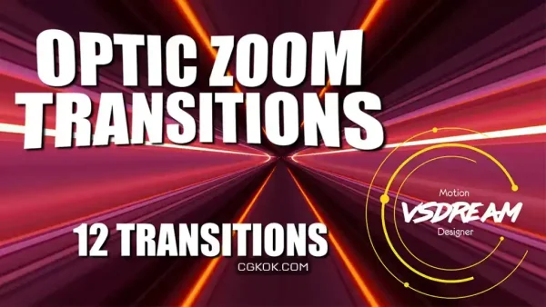 دانلود پریست افترافکت ترانزیشن اپتیک زوم Optic Zoom Transitions