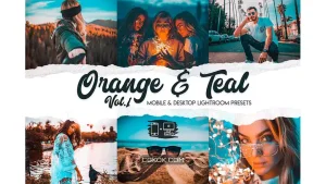 دانلود 15 پریست لایتروم با تم نارنجی Orange & Teal Lightroom Presets Vol. 1