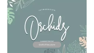 دانلود فونت انگلیسی دست نویس Orchids – Handwritten Font
