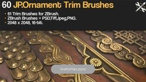 دانلود آلفا و براش تزیینی برای Zbrush