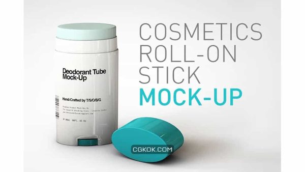 دانلود موکاپ بالم لب Oval Lip Balm Tube | Stick Mock-Up