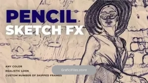 پروژه داوینچی ریزالو افکت طرح کاغذی Paper Sketch Effect