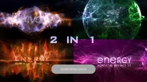پروژه افترافکت لوگو پارتیکل Particle Effect 10 (Energy)