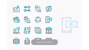 دانلود آیکون شخصی و سرمایه گذاری تجاری Personal & Business Finance Icons Set 3 – Sympa