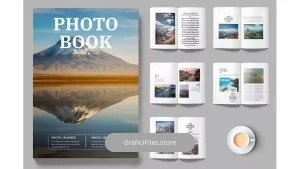 دانلود قالب ایندیزاین کتاب Photo Book Layout