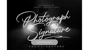 دانلود فونت انگلیسی به سبک امضا Photograph Signature