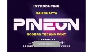 دانلود فونت انگلیسی PINEON FONT