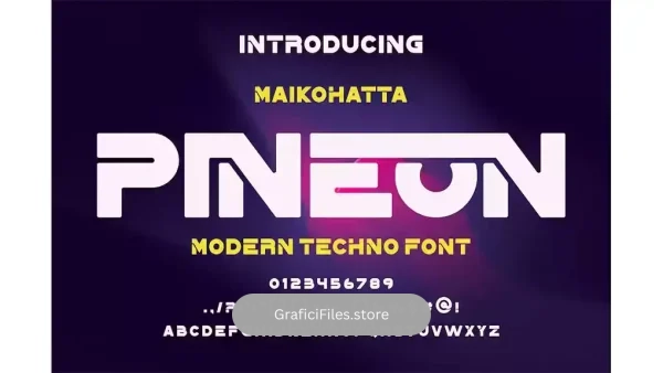 دانلود فونت انگلیسی PINEON FONT