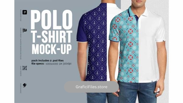 دانلود موکاپ تیشرت Polo shirt Mock-Up