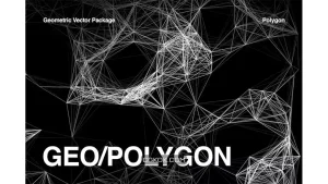 دانلود وکتور بک گراند هندسی چند ضلعی Polygon Geometric Collection