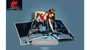 اکشن فتوشاپ ساخت کمیک بوک – 48 Comic Pop-ups