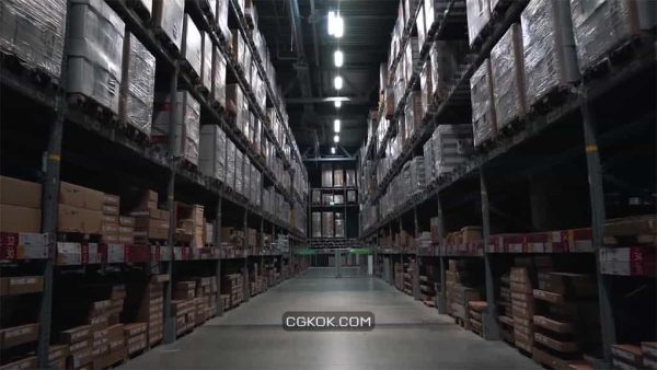 فوتیج انبار POV Of Warehouse